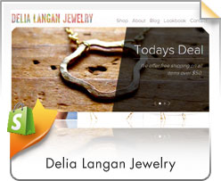 Shopify, Delia Langan Jewelry